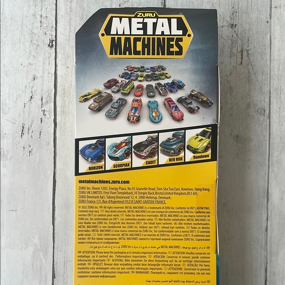 Red and Yellow Die-Cast Toy Car Set 5-Pack Zuru metal - Picture 5 of 6